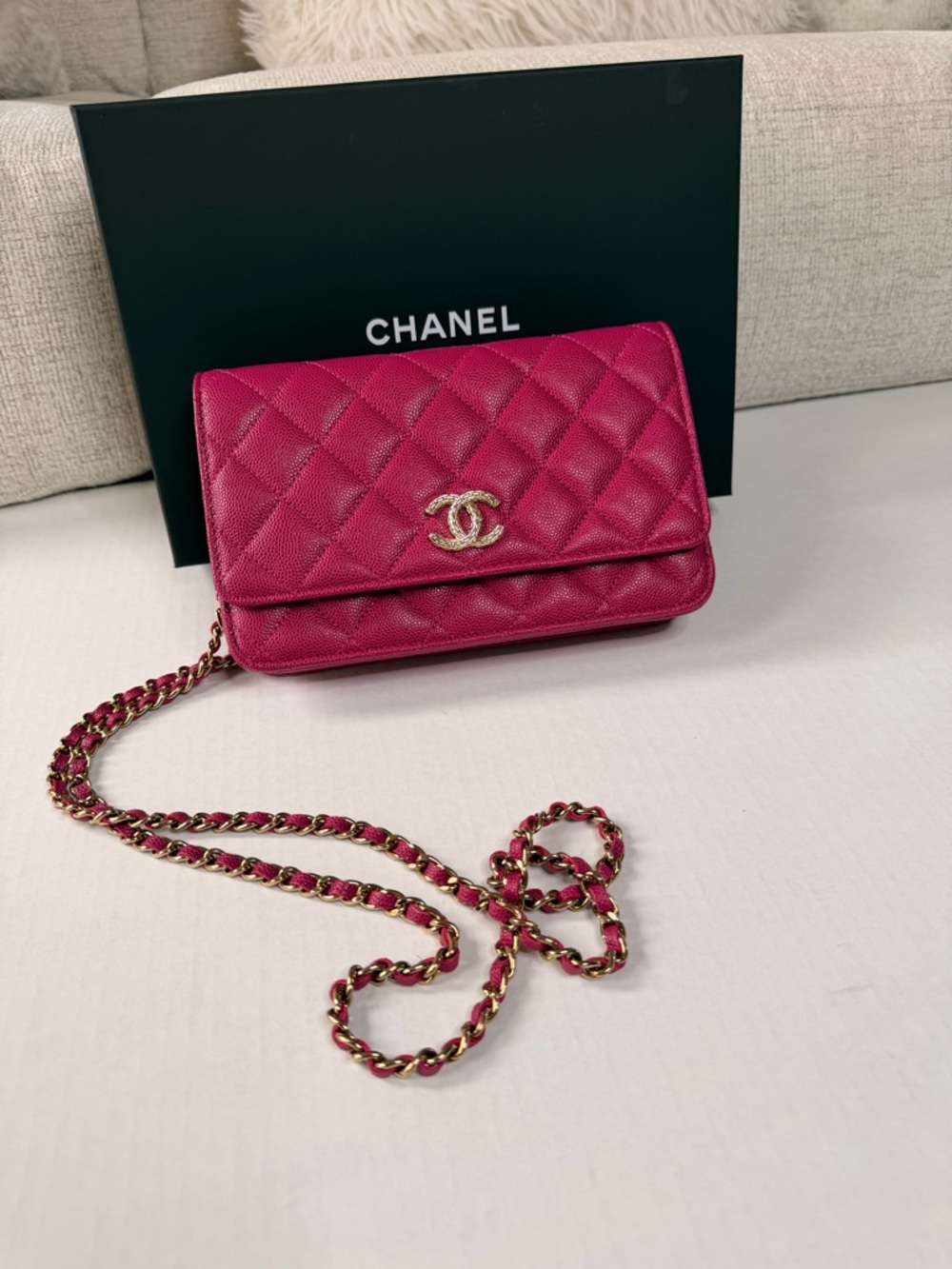 Chanel Classic WOC Wallet on Chain
